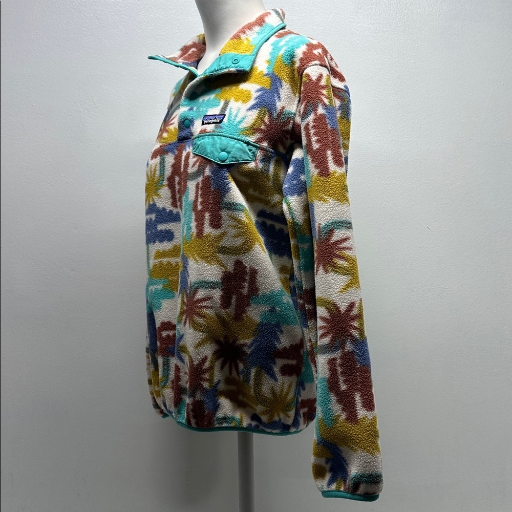 Patagonia Lightweight Synchilla Snap-T Fleece Pullover Tree Connection Teal XS - Picture 6 of 9